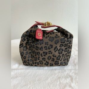 Vintage Fendi Leopard FF Vanity Bag Hand Bag